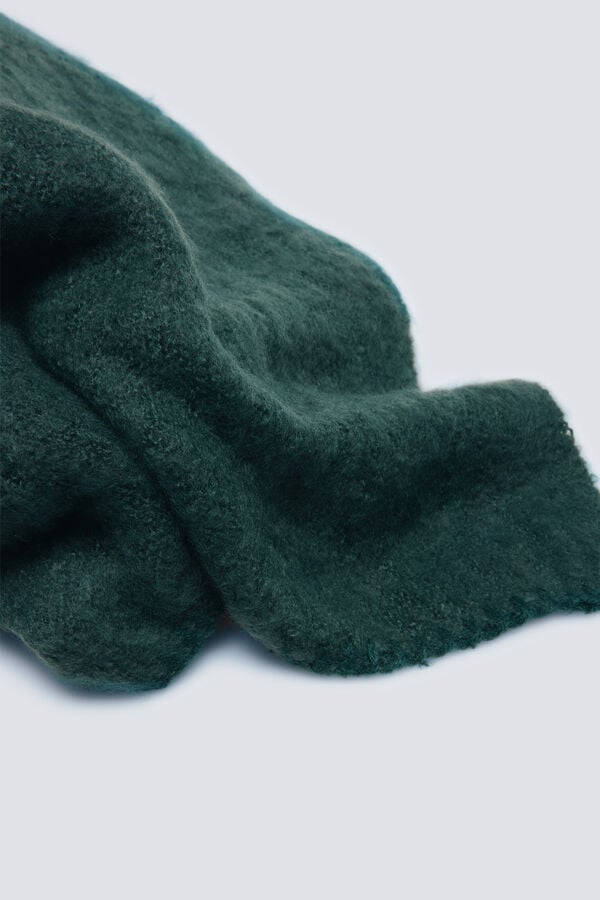 Springfield Cachecol liso e macio ao toque verde