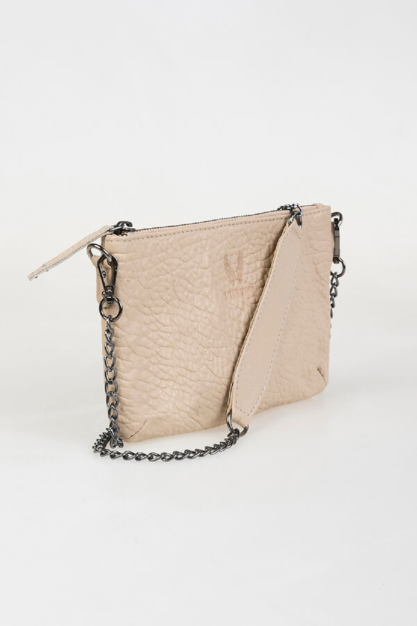 System Action Bolso peque&ntilde;o piel marfil