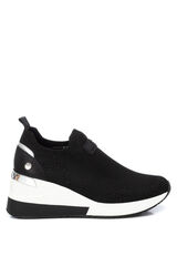 XTI women's textile sneaker black