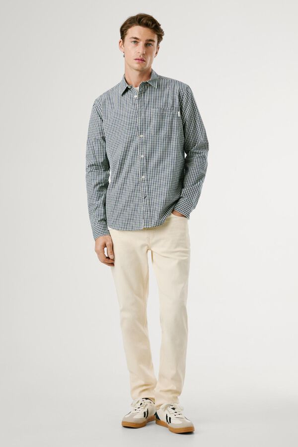 Pepe Jeans Regular Fit Plaid Shirt blue