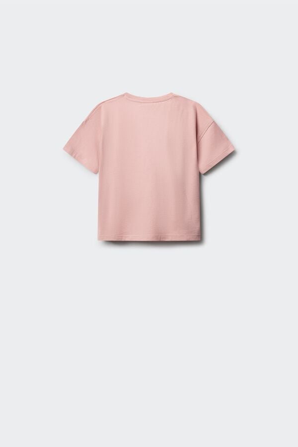 Springfield Kids T-shirt de manga curta capybara party menina rosa