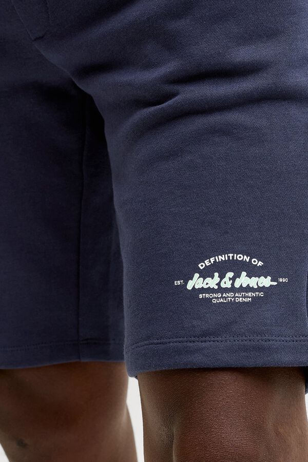 Jack & Jones PLUS Cal&ccedil;&otilde;es jogger em linho azul