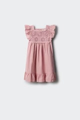 Springfield Kids Vestido detalhes crochet menina rosa