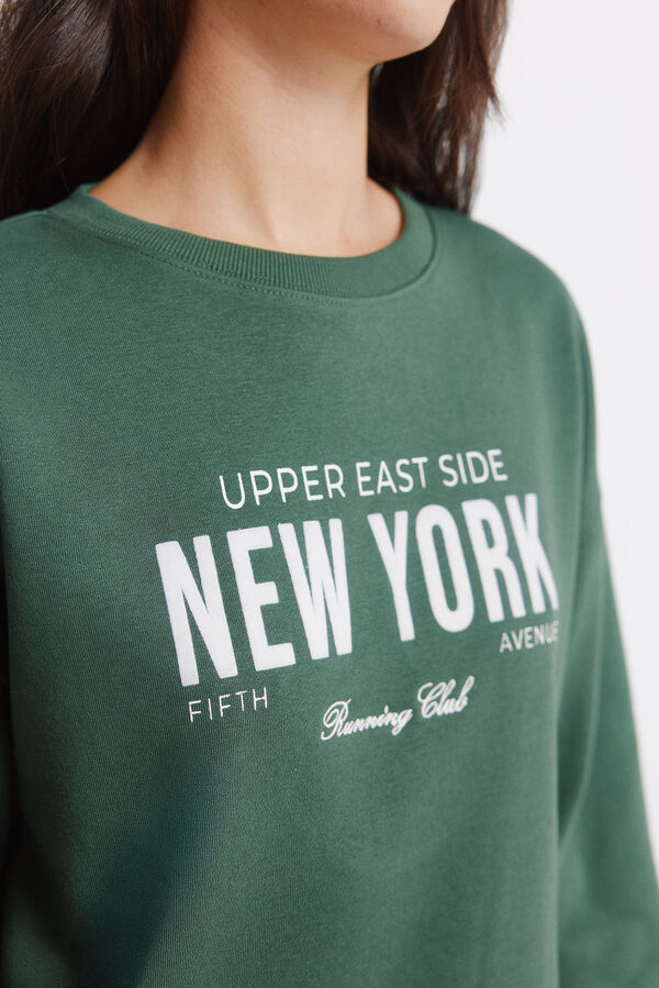 Springfield Sweatshirt " New York" verde