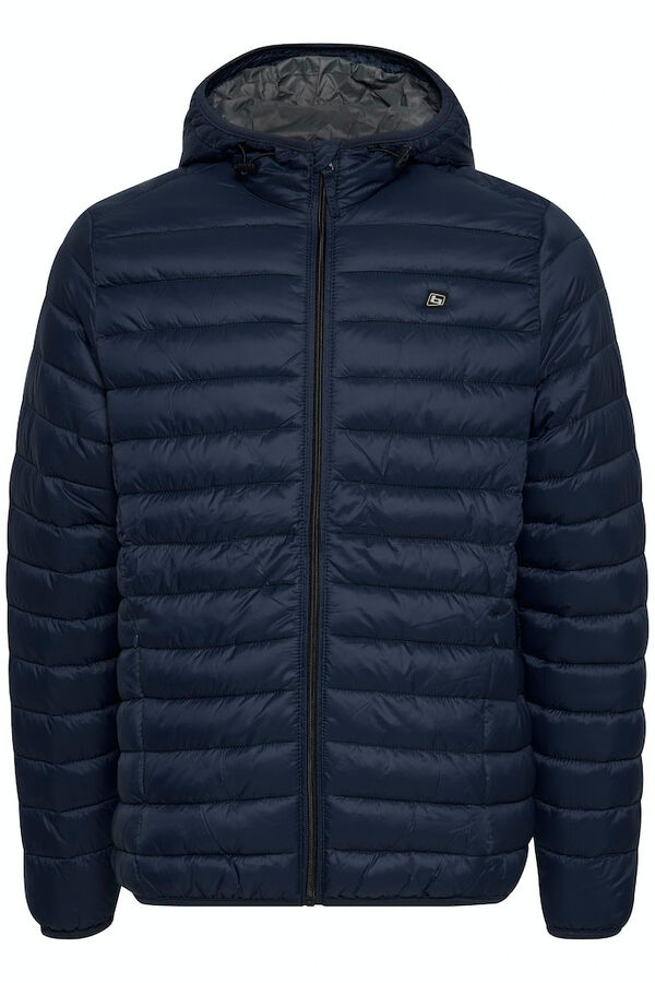 Blend PLUS Jaqueta puffer com capuz azul