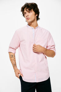 Springfield Camisa mao com microrriscas rosa