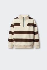 Springfield Kids Sweatshirt gola camionista &agrave;s riscas crian&ccedil;a cru