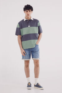 Springfield Bermuda vaquera en knit denim medio slim fit