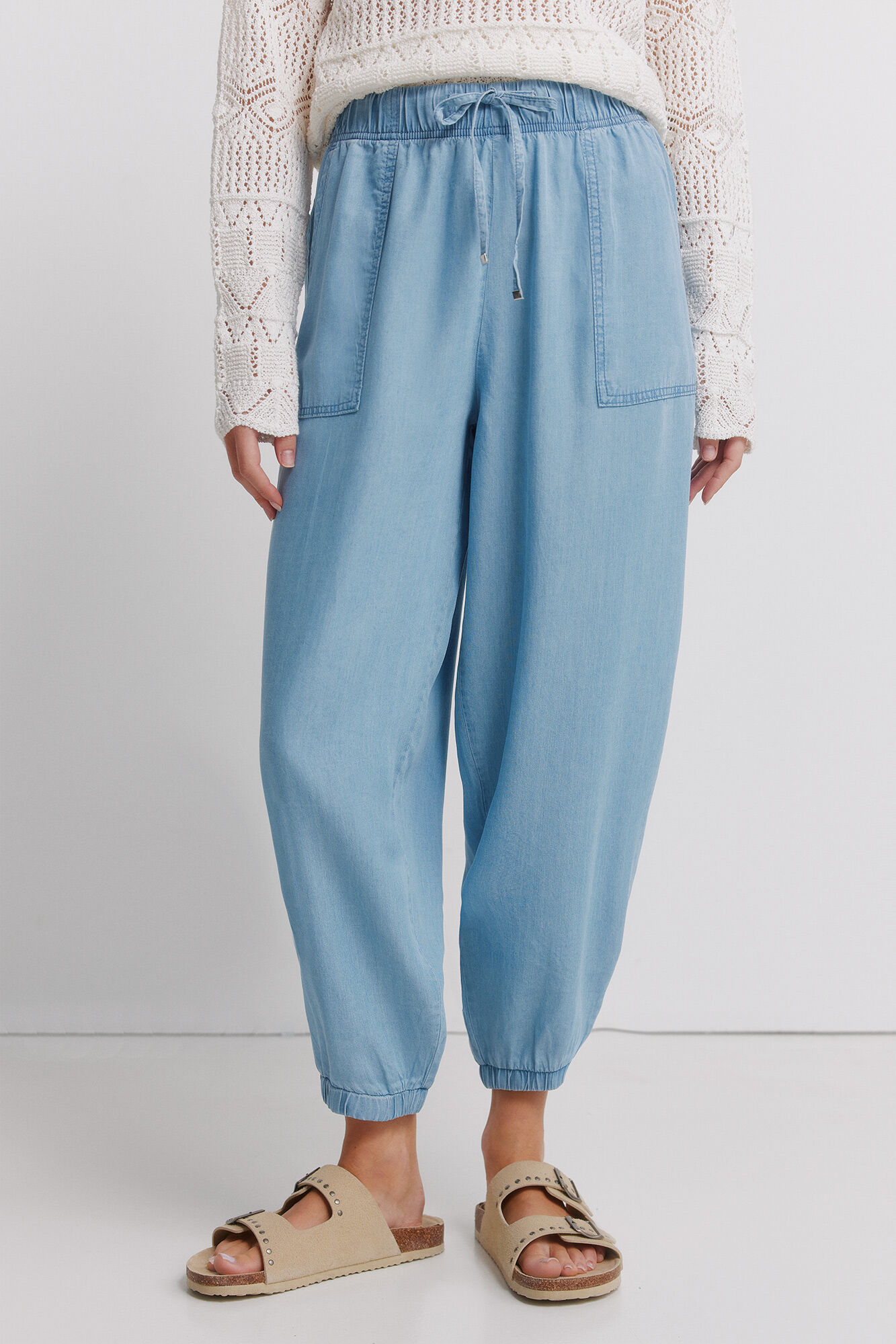 Springfield Pantal&oacute;n Tencel vaquero con goma