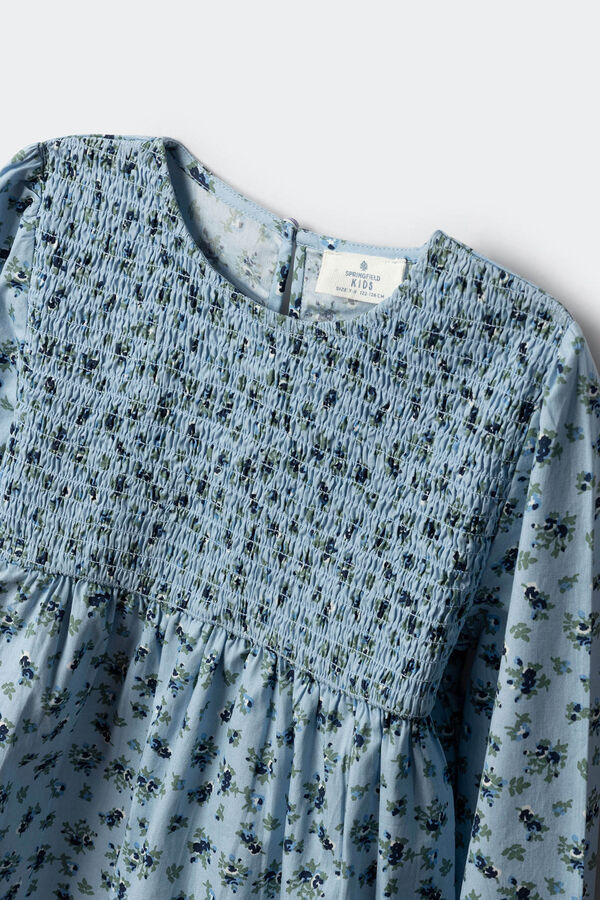 Springfield Kids Blusa de manga comprida para menina azul