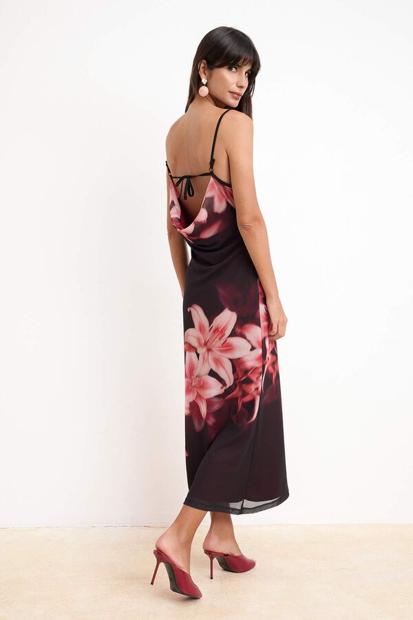 Trendyol Vestido midi com costas abertas branco