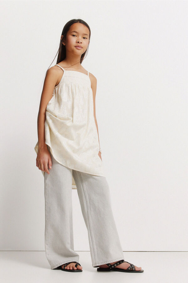 Springfield Kids Vestido menina de lurex castanho