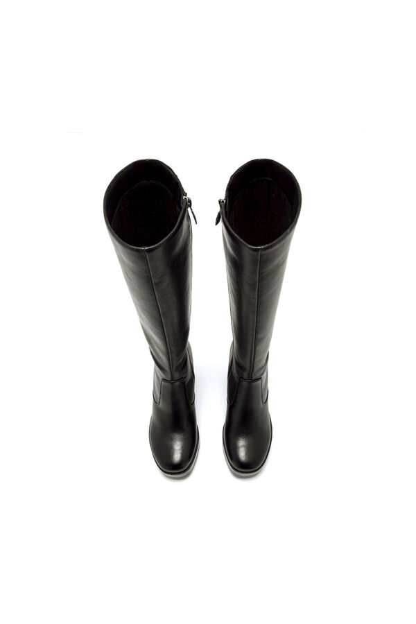 MTNG Botas de tac&oacute;n con plataforma negro