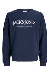 Jack & Jones PLUS Cotton short sleeve sweatshirt blue