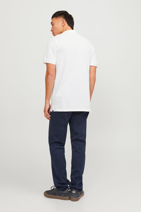 Jack & Jones Polo piqu&eacute; slim branco