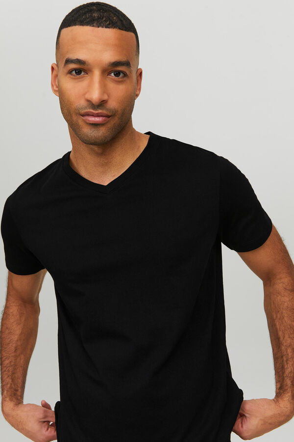 Jack & Jones Camiseta fit estándar negro