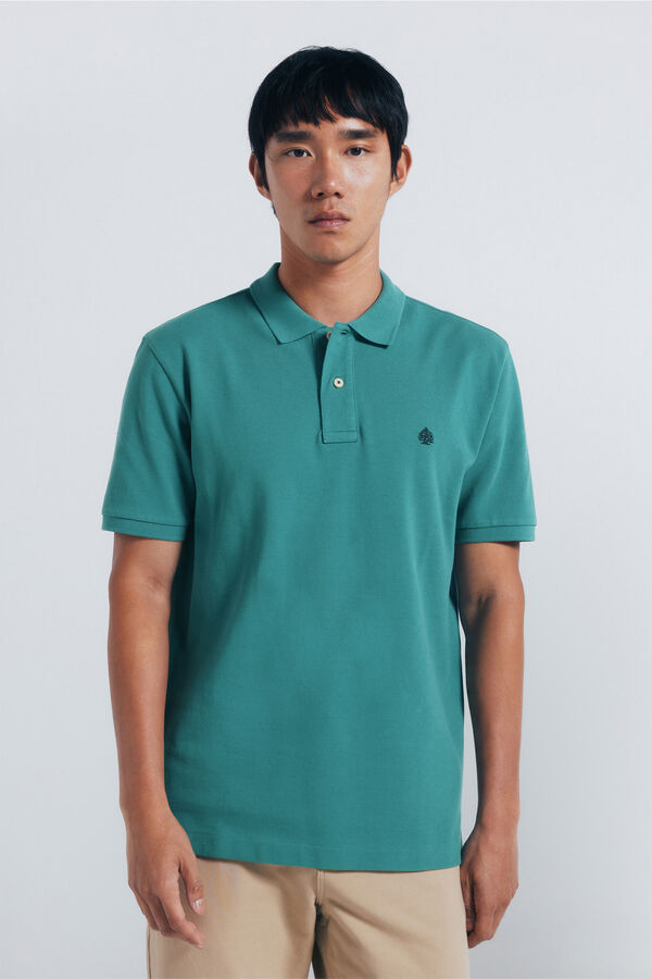 Springfield Polo piqué básico regular fit verde