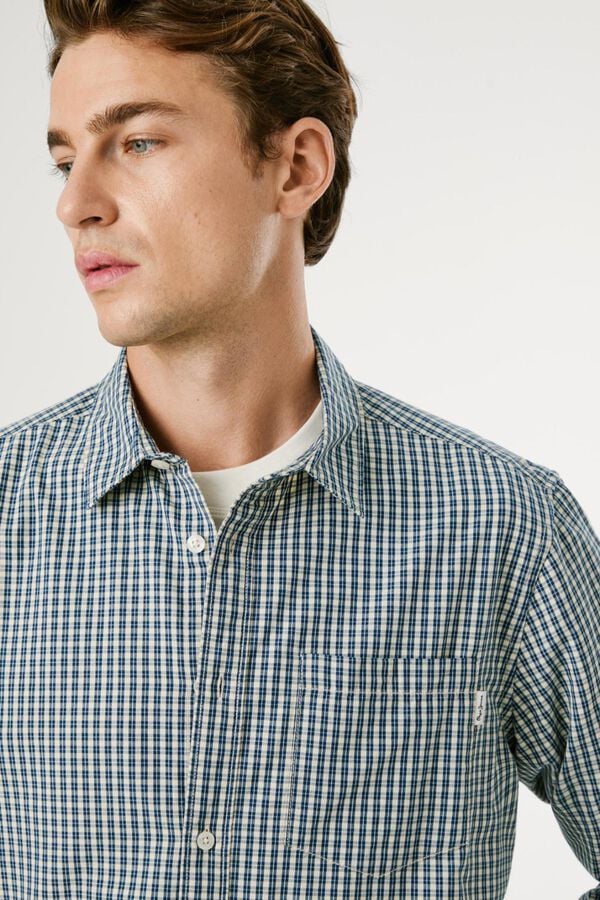 Pepe Jeans Regular Fit Plaid Shirt blue