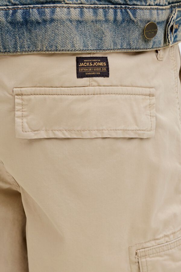 Jack & Jones Bermuda cargo relaxed fit cinzento