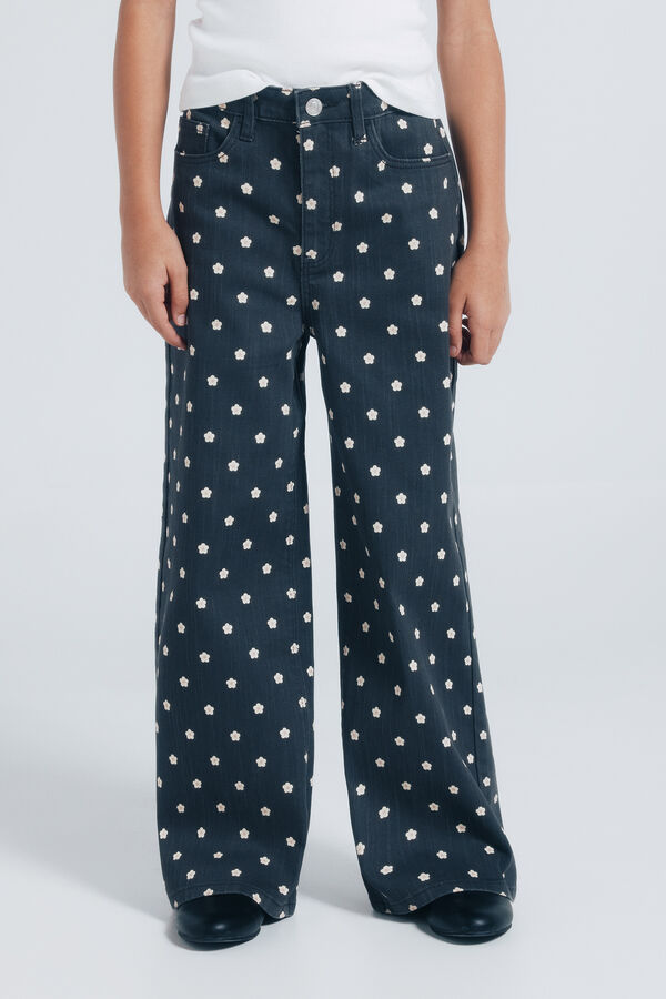 Springfield Kids culotte margaridas para menina cinzento