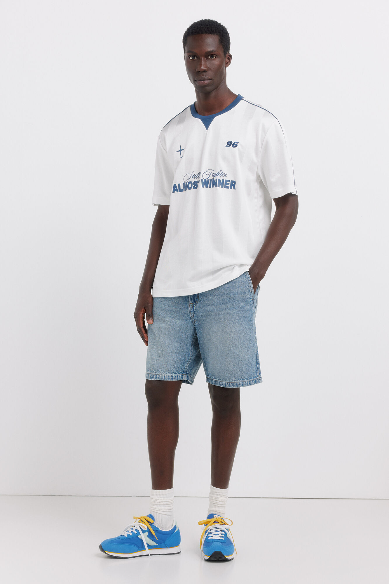 Springfield Bermudas chino de ganga straight fit