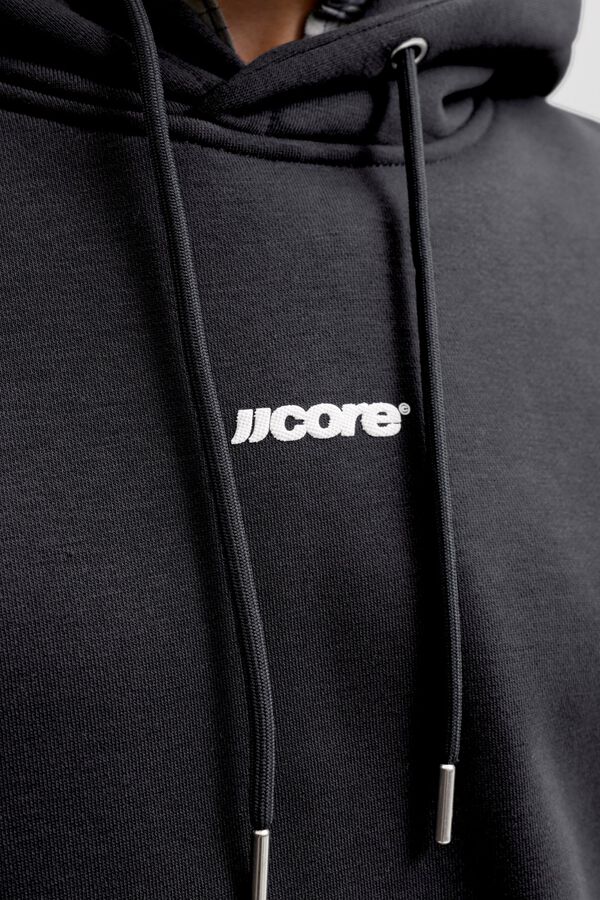 Jack & Jones Sweatshirt loose com capuz preto