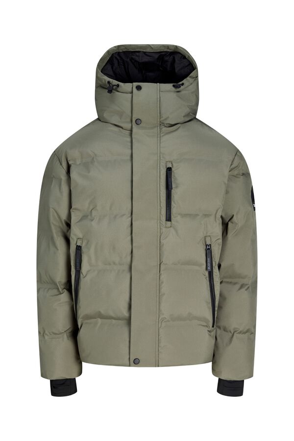 Jack & Jones Blus&atilde;o puffer com capuz cru