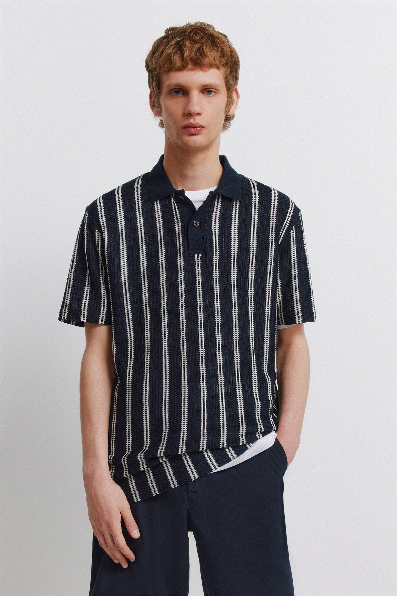 Springfield Polo em estrutura de riscas regular fit
