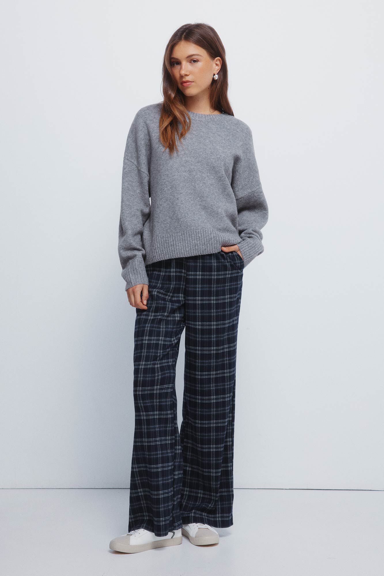 Springfield Pantalones jogger cuadros