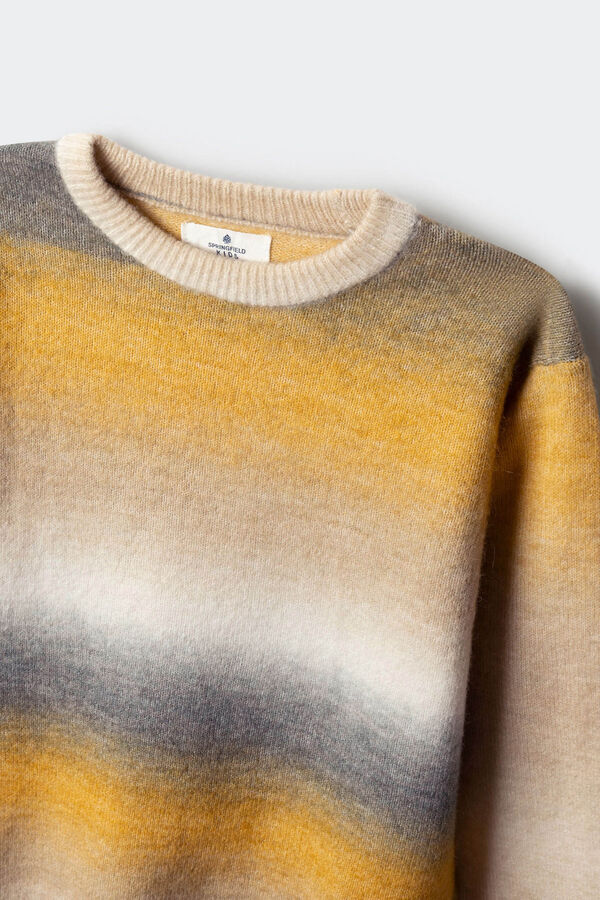 Springfield Kids Camisola riscas laranja para meninos amarelo