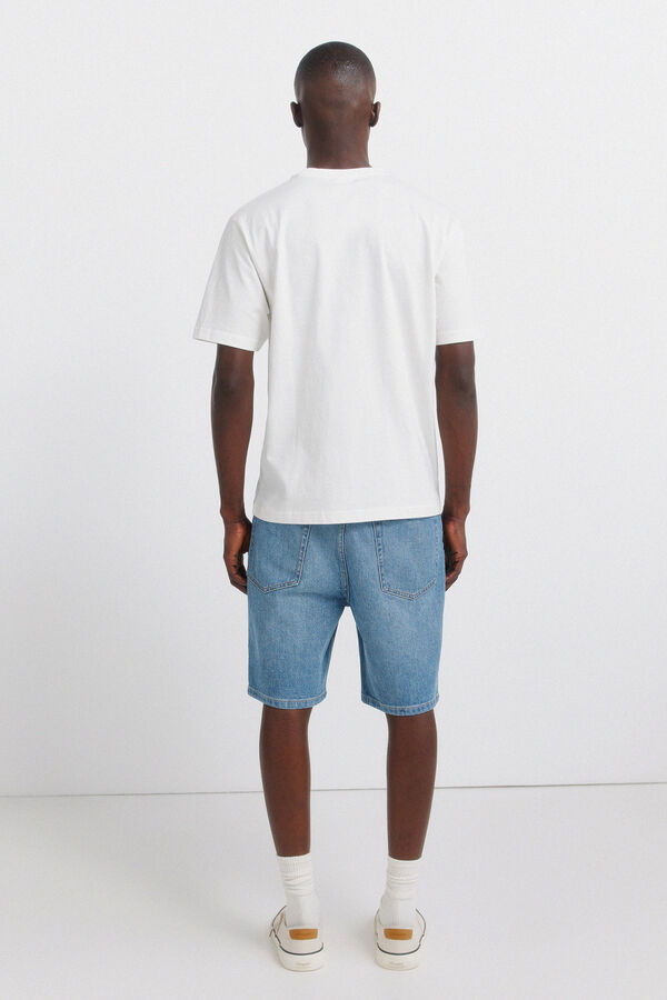 Springfield Bermudas jeans regular fit azul