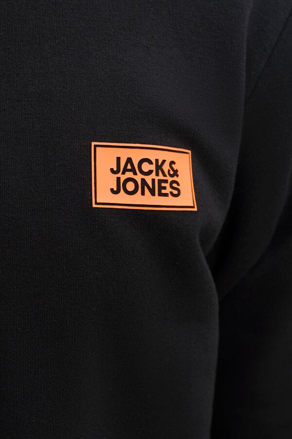Jack & Jones Sudadera regular con capucha negro