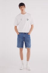 Springfield Bermuda vaquera ultra ligera regular fit azul