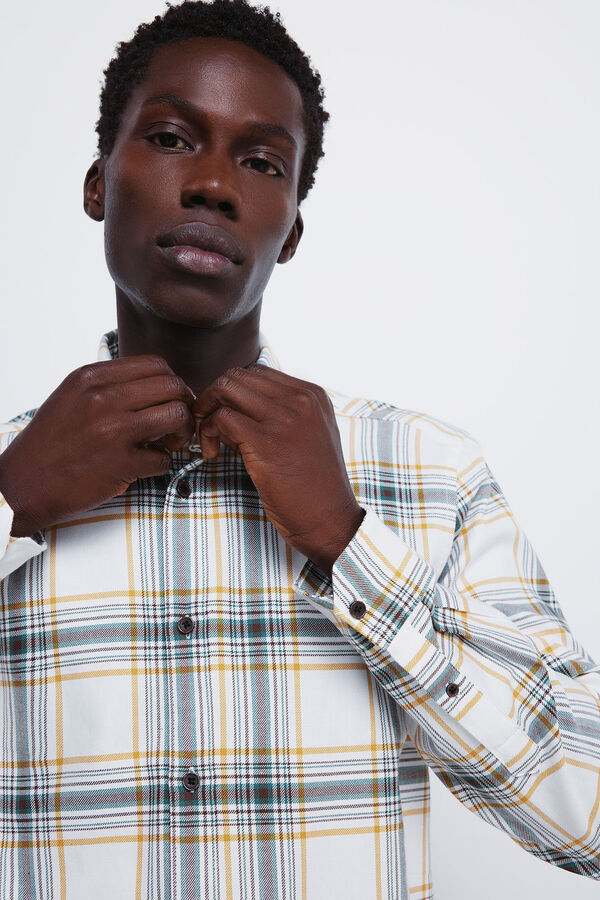 Springfield Camisa xadrez branco