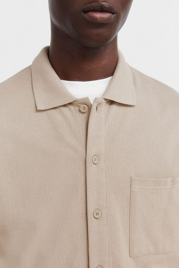 Springfield Polo camiseiro bolso regular fit bege