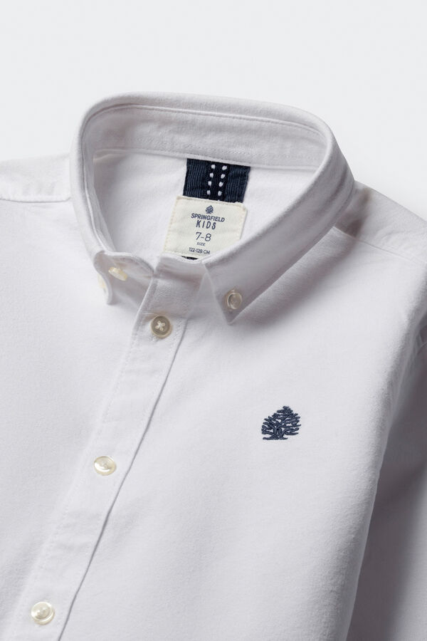 Springfield Kids Camisa de menino com cotoveleiras branco