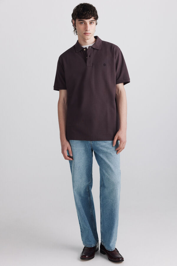 Springfield Polo piqu&eacute; b&aacute;sico Springfield regular fit estampado