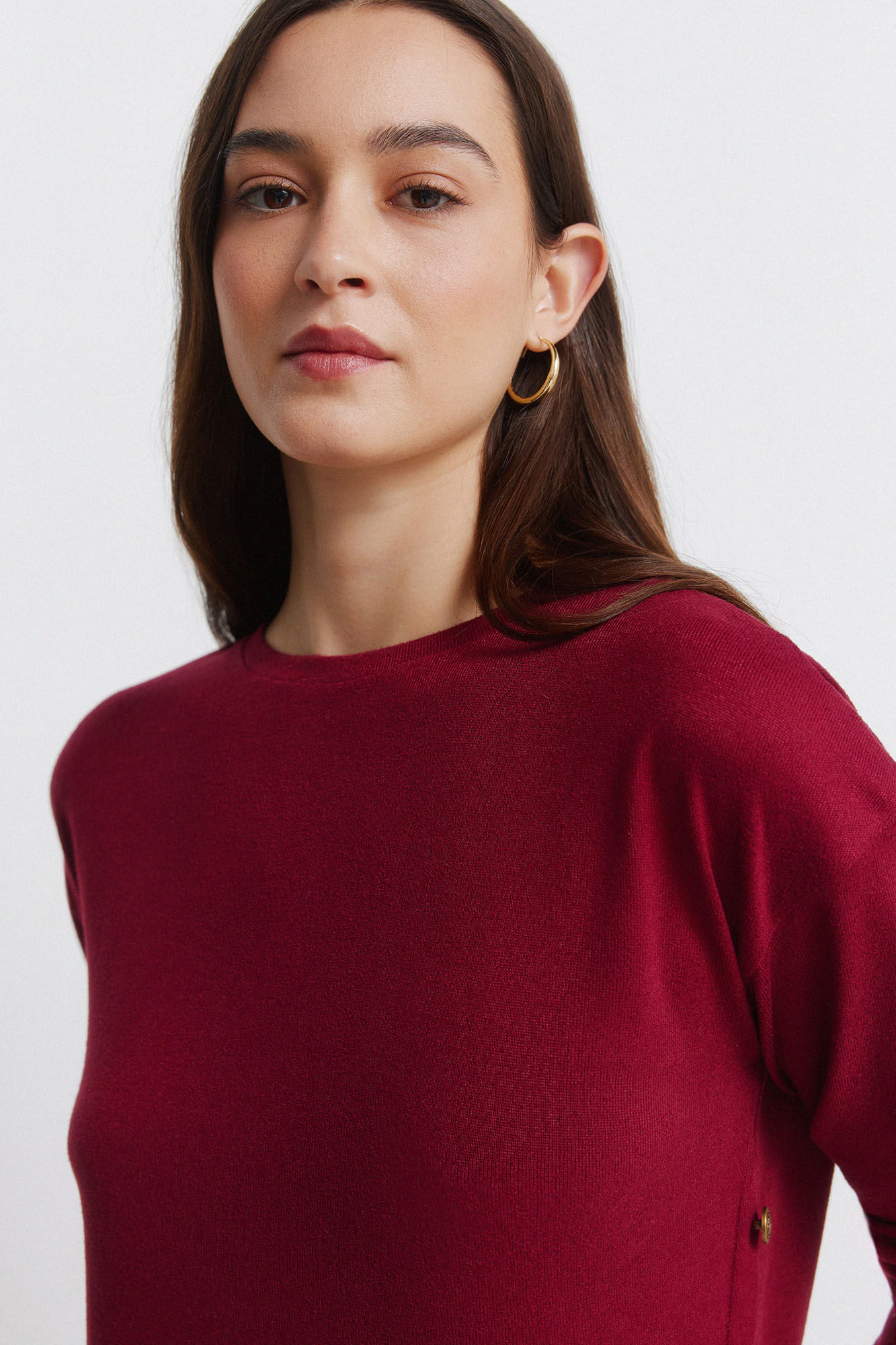 Springfield T-shirt combinada com bot&otilde;es laterais