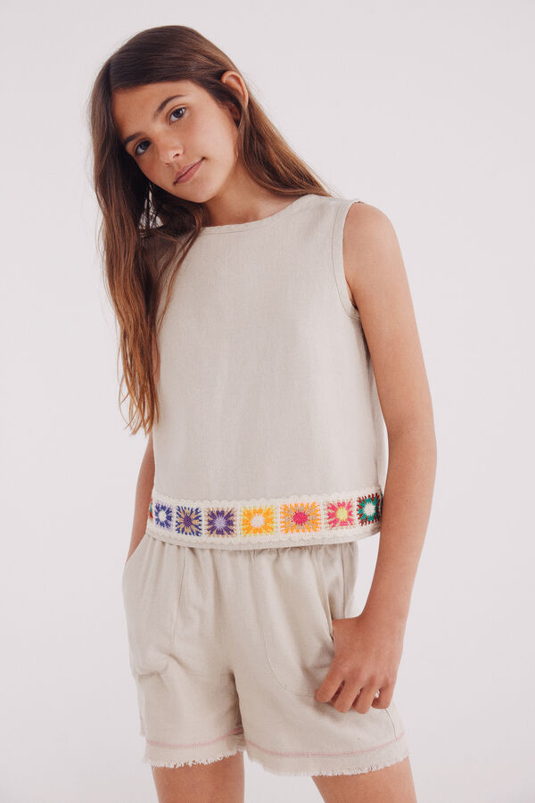Springfield Kids Cano baixo de crochet para meninas castanho