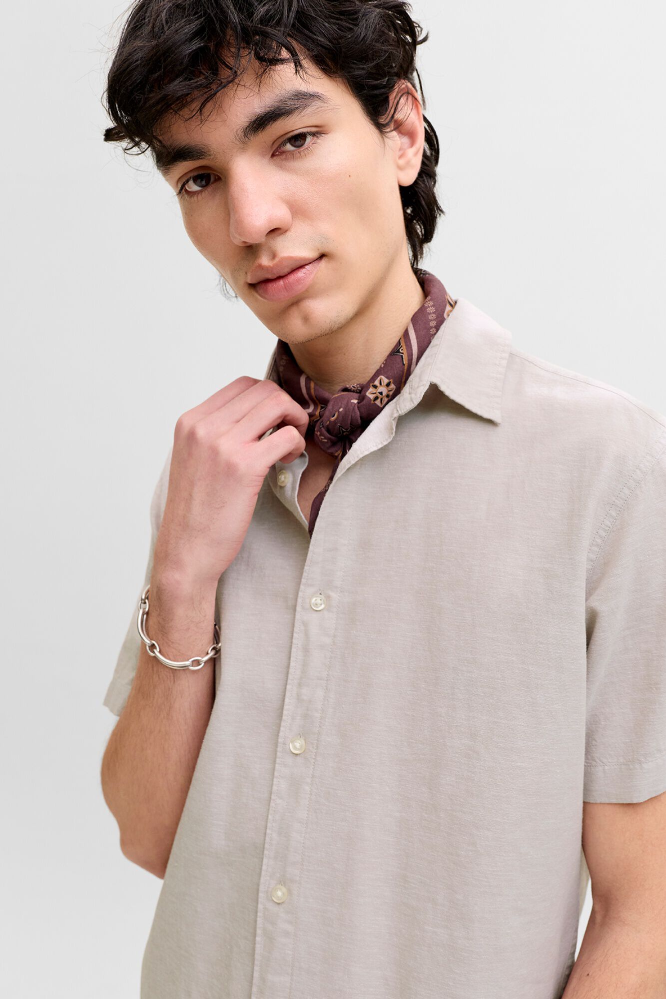 Jack & Jones Camisa regular fit em linho