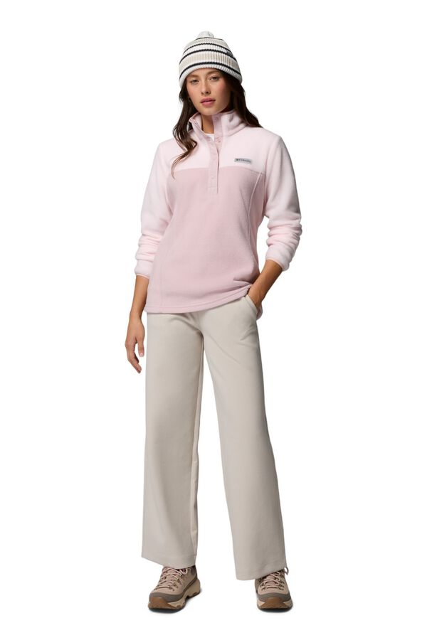 Columbia Forro polar com meio fecho-&eacute;clair rosa