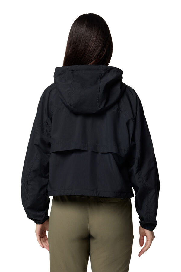 Columbia Cortavientos corto con capucha negro
