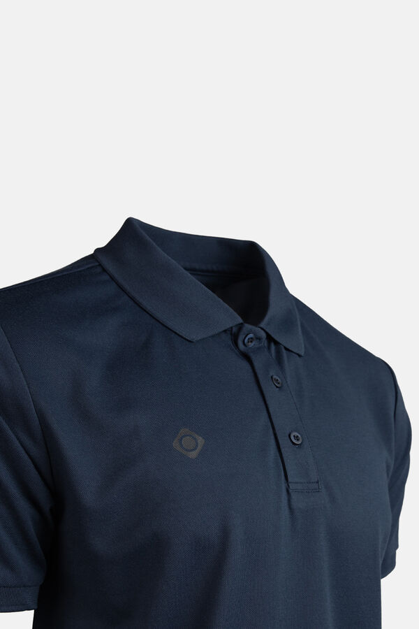Izas Camisa polo para homem Lille com botões azul