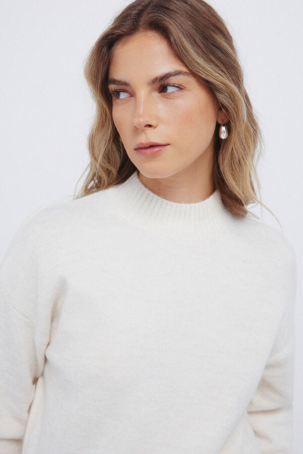 Springfield Camisola Perkins com gola combinada azul