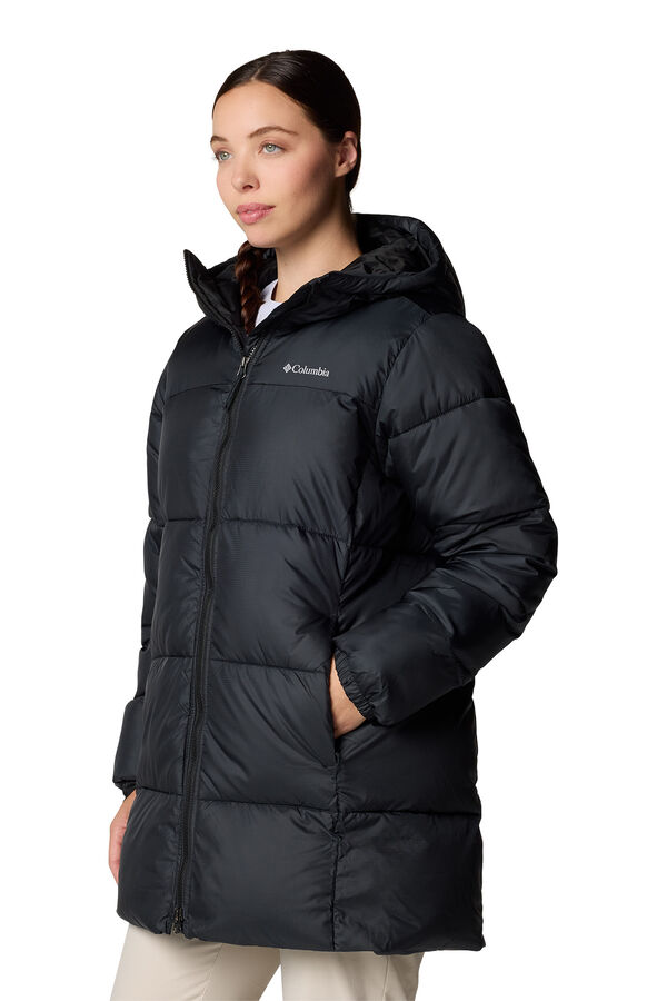 Columbia Columbia Women's Puffect™ II hood Mid-Length Quilted Jacket black