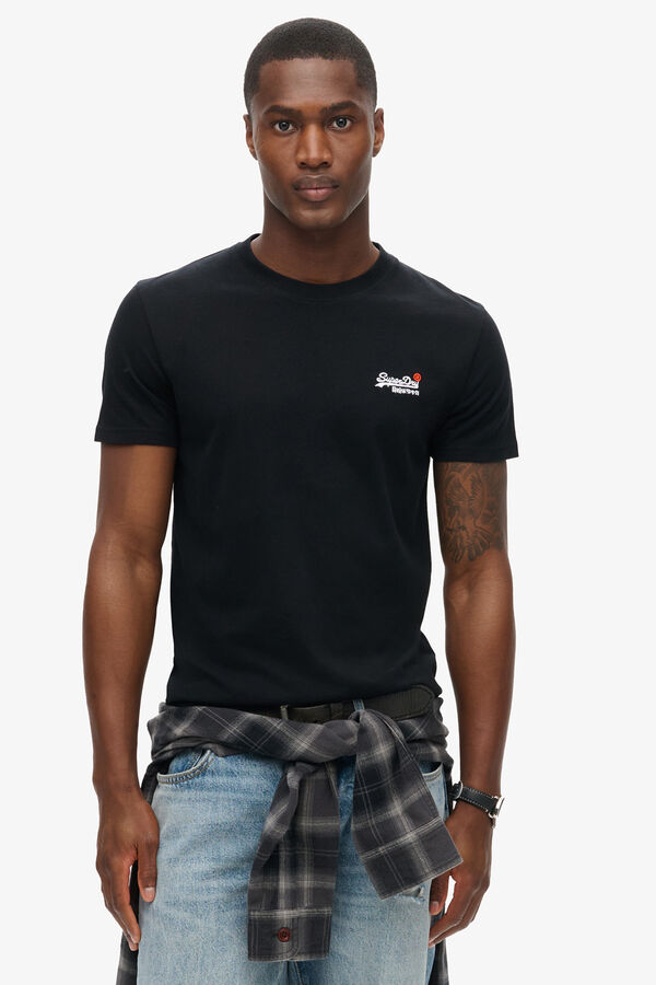 Superdry T-shirt com logo da Superdry preto