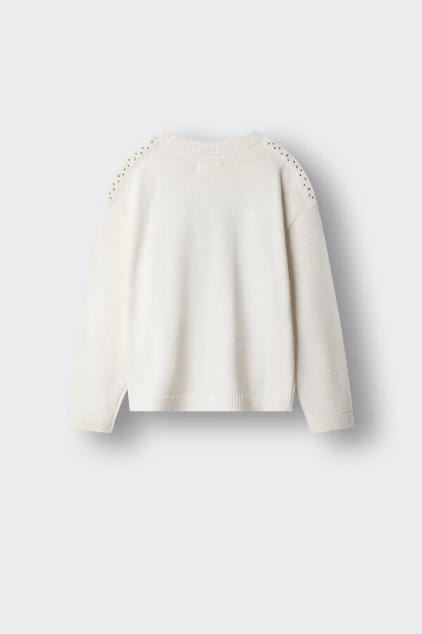 Springfield Kids Camisola tachas menina branco