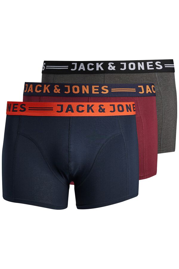 Jack & Jones PLUS Pack 3 boxers em algod&atilde;o rosa