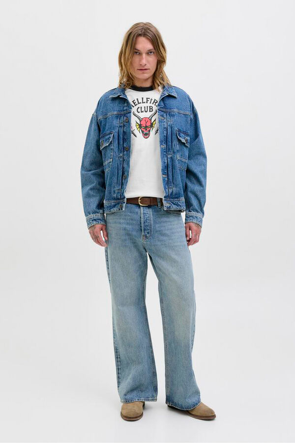 Jack & Jones T-shirt Hellfire Club branco