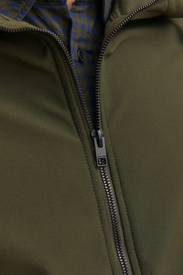 Jack & Jones Blus&atilde;o softshell com capuz verde